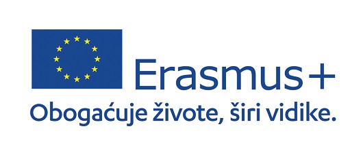 Logo erasmus obogaćuje  živote, širi vidike